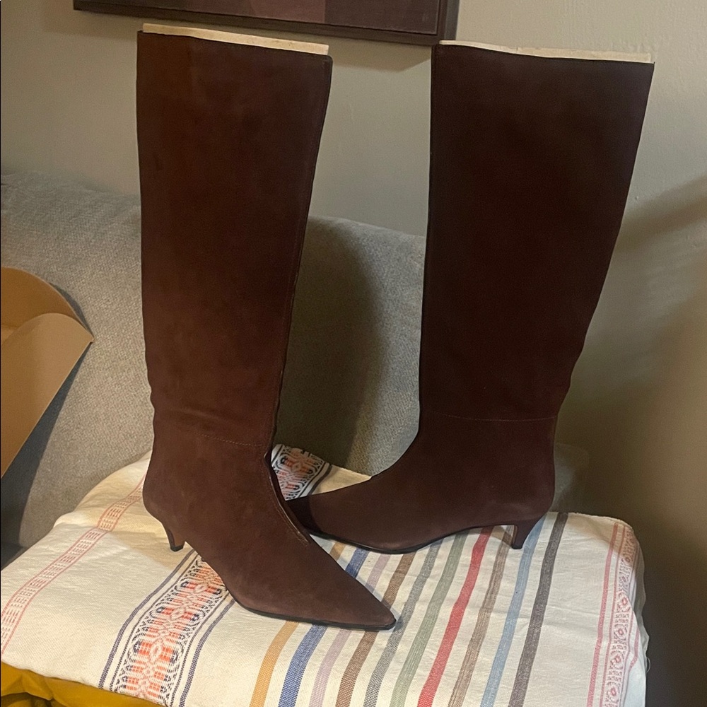 Madewell Dark Brown Over the Knee Boots